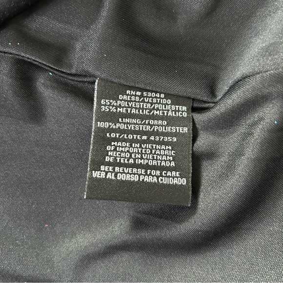 Morgan and Co Teal and Pink Evening Gown Cage Back Shimmer Maxi Dress SZ XS - Picture 8 of 16